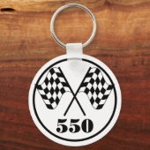 550 Gecontroleerde vlaggen Sleutelhanger (Voorkant)