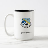 552 ACW Personeel Mok, gepersonaliseerd Tweekleurige Koffiemok (Links)