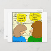 553 een goede shabbat-cartoon briefkaart (Voorkant / Achterkant)