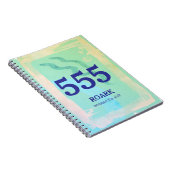 555 Angel Nummer Transformatie Affirmatie Notitieboek (Rechterzijde)