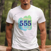 555 Angel Nummer Transformatie Affirmatie T-shirt