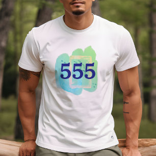 555 Angel Nummer Transformatie Affirmatie T-shirt