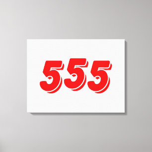 555 CANVAS AFDRUK