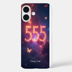 555 Engel Nummer Manifestatie – Omhels Verandering iPhone 16 Hoesje