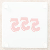 555 GLAZEN ONDERZETTER (Achterkant)