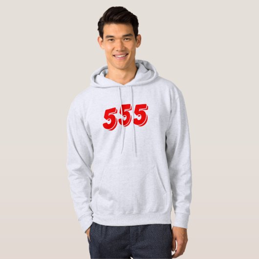 555 HOODIE (Voorkant volledig)