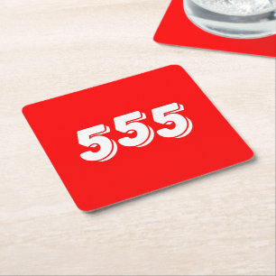555 KARTONNEN ONDERZETTERS