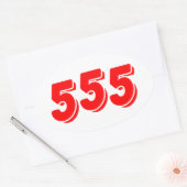 555 OVALE STICKER (Envelop)