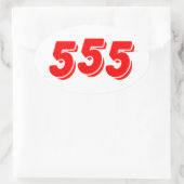 555 OVALE STICKER (Tas)