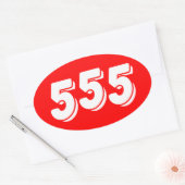 555 OVALE STICKER (Envelop)