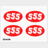 555 OVALE STICKER (Vel)