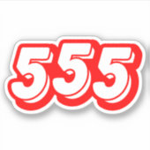 555 STICKER (Voorkant)