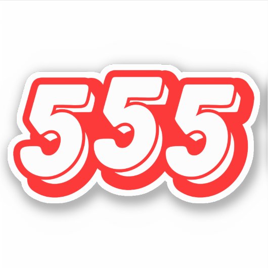 555 STICKER (Voorkant)