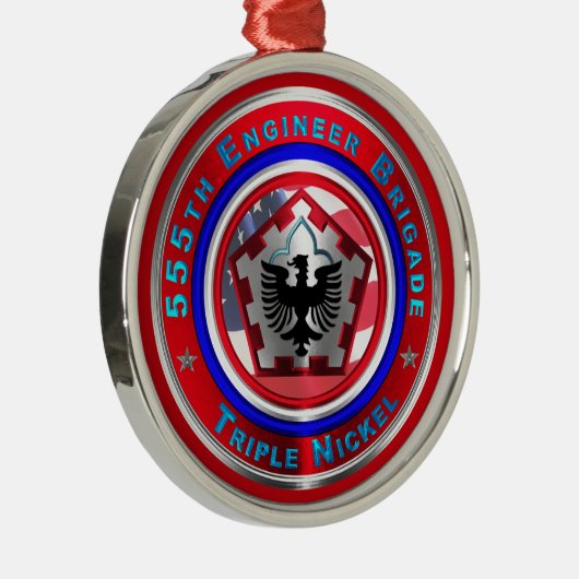 555E ENGINEER BRIGADE METALEN ORNAMENT (Rechts)