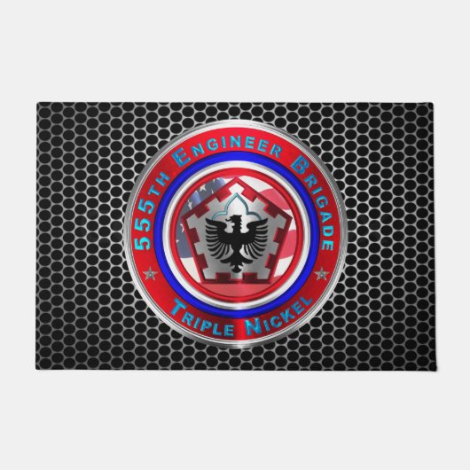 555e werktuigkundige brigade deurmat (Voorkant)