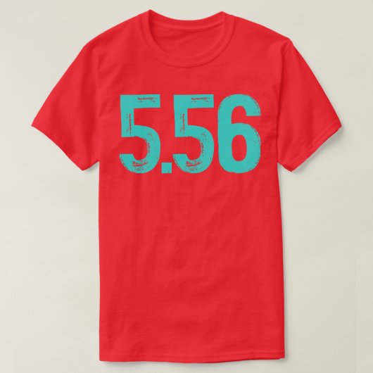 556 mm kaliber t-shirt (Design voorkant)