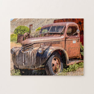 5592- Rusty Old Truck Puzzel Legpuzzel