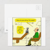 559 Ik kan de rode stip cartoon niet vangen Briefkaart (Voorkant / Achterkant)