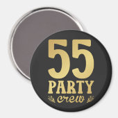 55 55e Birthday Circle Magneet (Voorkant / Achterkant)