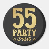 55 55e Birthday Circle Magneet (Voorkant)