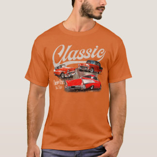 55 56 57 Chevys Bel airruckriFive Vintage Auto's v T-shirt