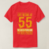 55 Birthday Man T-shirt (Design voorkant)