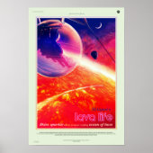  55 Cancri e Lava Life Travel Poster (Voorkant)
