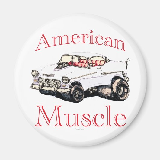 55 Chevy American Muscle Magneet (Voorkant)