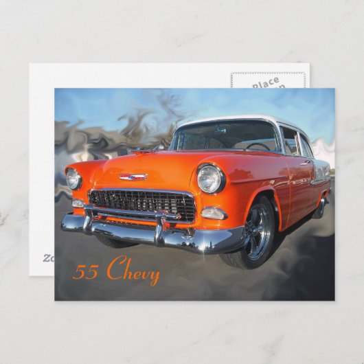 55 Chevy Briefkaart (Voorkant / Achterkant)