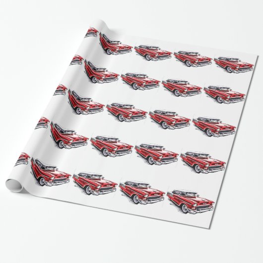 55 Chevy Cadeaupapier (Uitgerold)