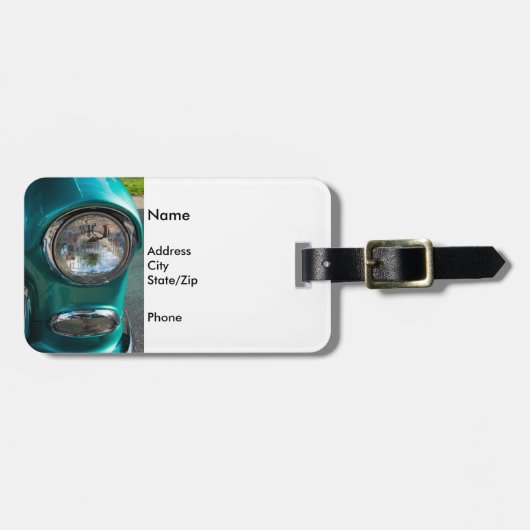 55 Chevy Headlight Bagagelabel (Voorkant horizontaal)