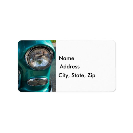 55 Chevy Headlight Etiket (Voorkant)