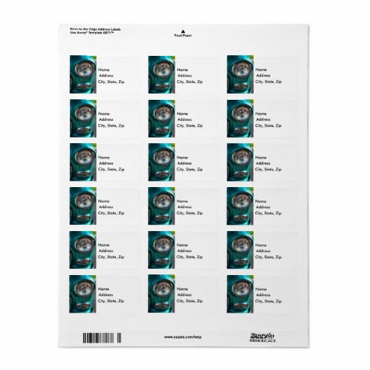 55 Chevy Headlight Etiket (Full Sheet)