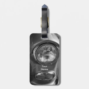 55 Chevy Headlight Grayscale Bagagelabel