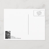 55 Chevy Headlight Grayscale Briefkaart (Achterkant)