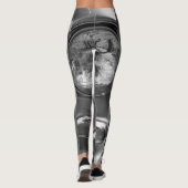 55 Chevy Headlight Grayscale Leggings (Achterkant)