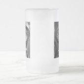 55 Chevy Headlight Grayscale Matglas Bierpul (Center)