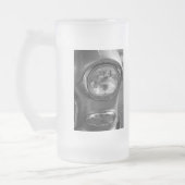 55 Chevy Headlight Grayscale Matglas Bierpul (Links)