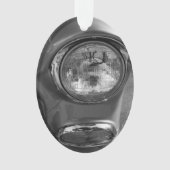 55 Chevy Headlight Grayscale Ornament (voorkant)