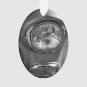 55 Chevy Headlight Grayscale Ornament (achterkant)
