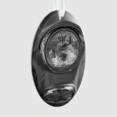 55 Chevy Headlight Grayscale Ornament (voorkant)