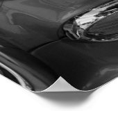 55 Chevy Headlight Grayscale Poster (Hoek)