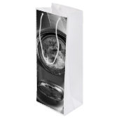 55 Chevy Headlight Grayscale Wijn Cadeautas (Achterkant Gekanteld)