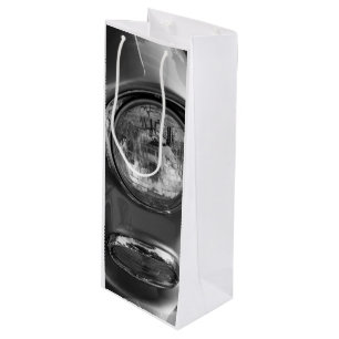 55 Chevy Headlight Grayscale Wijn Cadeautas