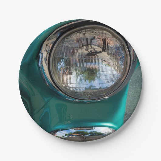 55 Chevy Headlight Papieren Bordje (Voorkant)