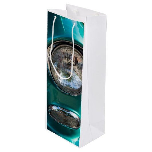 55 Chevy Headlight Wijn Cadeautas (Voorkant Gekanteld)