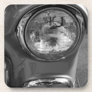 55 Chevy Koplamp Grayscale Onderzetter