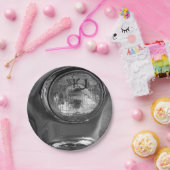 55 Chevy Koplamp Grayscale Papieren Bordje (Feest)