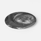 55 Chevy Koplamp Grayscale Papieren Bordje (Gekanteld)