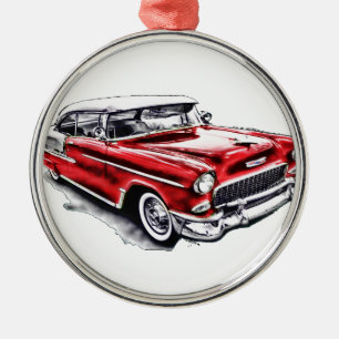 55 Chevy Metalen Ornament